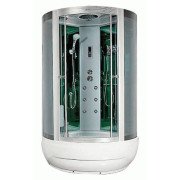 Гидромассажный бокс Miracle 115х115 см профиль сатин/стекло серое F35-3/Rz