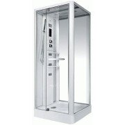 Гидромассажный бокс Miracle 110х90 см профиль белый/стекло прозрачное NA113-3