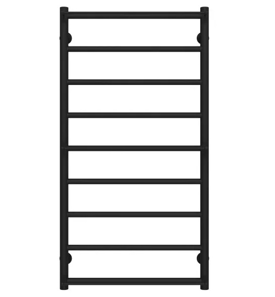 Полотенцесушитель водяной Deffi Ladder П9 500х1000 боковое правое подключение черный C.LK.100.50.9.B.C