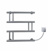 Электрический полотенцесушитель Deffi Змейка Люкс 500х500 правое подключение хром C.ZL.50.50.E.C.R.5