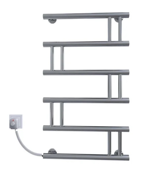 Електрична сушарка для рушників Deffi Змійка Люкс 500х800 ліве підключення хром C.ZL.80.50.E.C.L.5