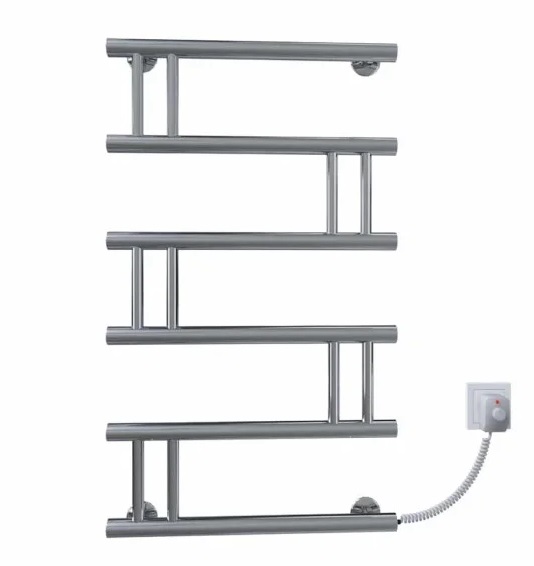 Электрический полотенцесушитель Deffi Змейка Люкс 500х800 правое подключение хром C.ZL.80.50.E.C.R.5