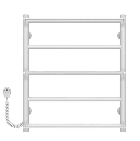 Электрический полотенцесушитель Deffi Ladder П5 500х600 левое подключение белый C.LK.60.50.5.E.W.R.5