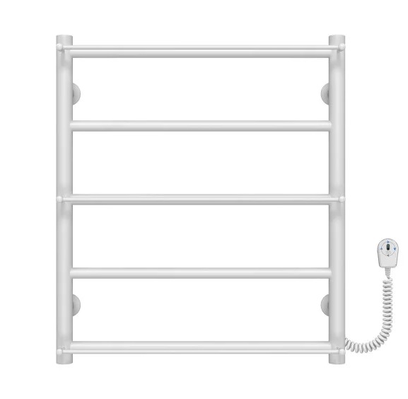 Электрический полотенцесушитель Deffi Ladder П5 500х600 правое подключение белый C.LK.60.50.5.E.W.L.5