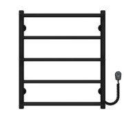 Электрический полотенцесушитель Deffi Ladder П5 500х600 правое подключение черный C.LK.60.50.5.E.B.L.5