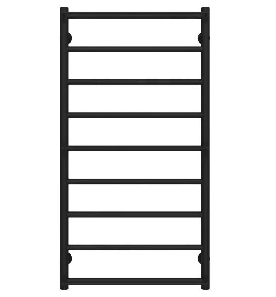 Полотенцесушитель водяной Deffi Ladder П9 500х1000 боковое правое подключение черный C.LK.100.50.9.B.C