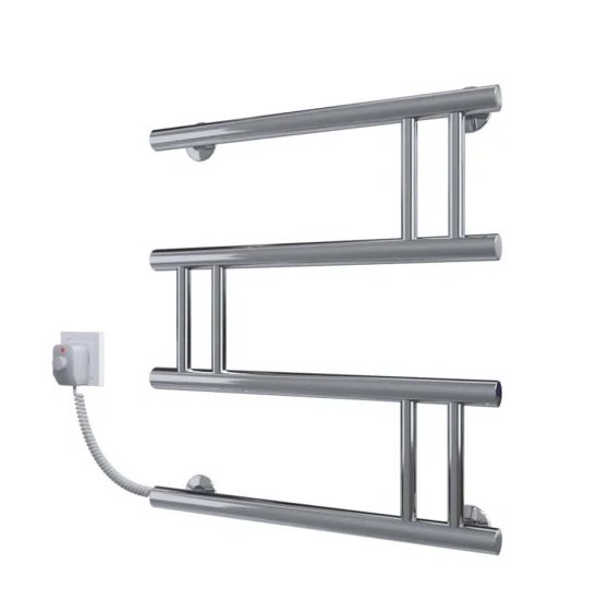 Електрична сушарка для рушників Deffi Змійка Люкс 500х500 ліве підключення хром C.ZL.50.50.E.C.L.5