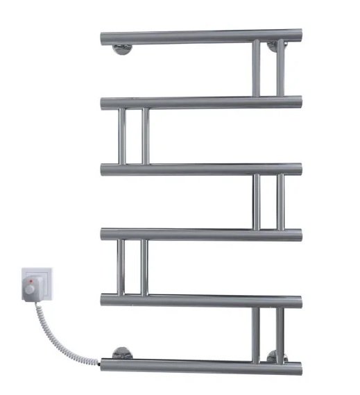 Электрический полотенцесушитель Deffi Змейка Люкс 500х800 левое подключение хром C.ZL.80.50.E.C.L.5