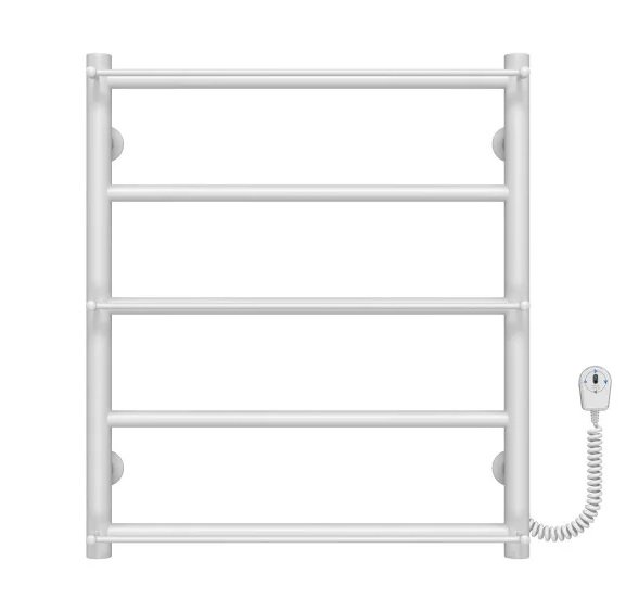 Электрический полотенцесушитель Deffi Ladder П5 500х600 правое подключение белый C.LK.60.50.5.E.W.L.5