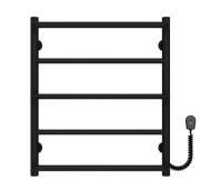 Електрична сушарка для рушників Deffi Ladder П5 500х600 праве підключення чорний C.LK.60.50.5.E.B.L.5