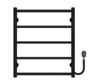 Электрический полотенцесушитель Deffi Ladder П5 500х600 правое подключение черный C.LK.60.50.5.E.B.L.5