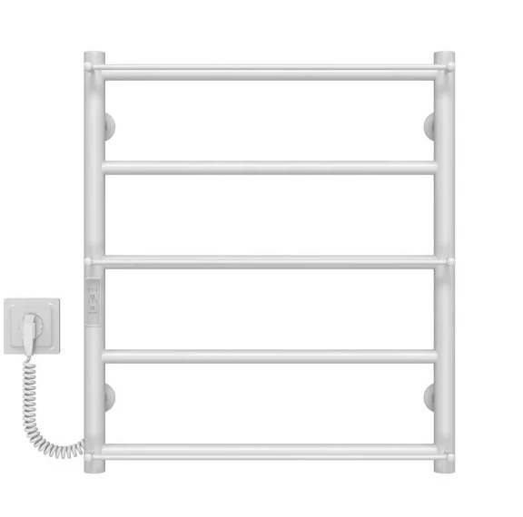 Електрична сушарка для рушників Deffi Ladder П5 500х600 ліве підключення WD03 білий C.LK.60.50.5.E.W.L.3