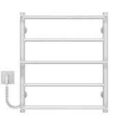 Электрический полотенцесушитель Deffi Ladder П5 500х600 левое подключение WD03 белый C.LK.60.50.5.E.W.L.3