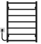 Электрический полотенцесушитель Deffi Ladder П7 500х700 левое подключение JD03 черный C.LK.70.50.7.E.B.L.1