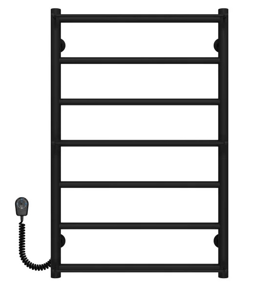Электрический полотенцесушитель Deffi Ladder П7 500х800 левое подключение черный C.LK.80.50.7.E.B.R.5