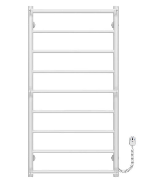 Электрический полотенцесушитель Deffi Ladder П9 500х1000 правое подключение белый C.LK.100.50.9.E.W.L.5