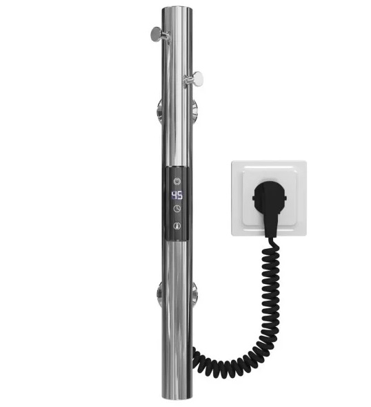 Электрический полотенцесушитель Deffi Chloe 30x400 JD03 нержавеющая сталь хром C.MK.40.30.E.C.U.1