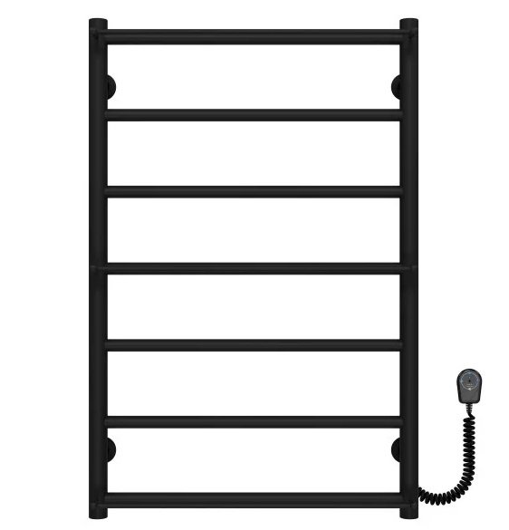 Електрична сушарка для рушників Deffi Ladder П7 500х800 праве підключення чорний C.LK.80.50.7.E.B.L.5