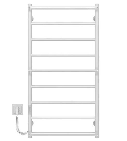 Електрична сушарка для рушників Deffi Ladder П9 500х1000 ліве підключення WD03 білий C.LK.100.50.9.E.W.L.3