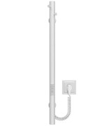 Электрический полотенцесушитель Deffi Chloe 30x700 WD03 нержавеющая сталь белый C.MK.70.30.E.W.U.3