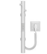 Электрический полотенцесушитель Deffi Chloe 30x500 нержавеющая сталь белый C.MK.50.30.E.W.1