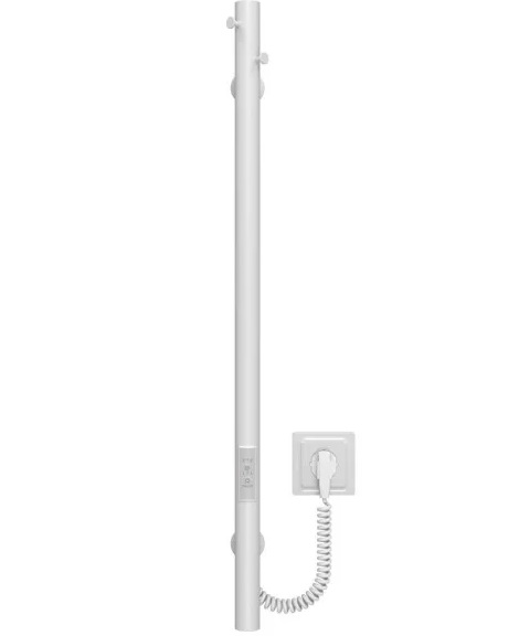 Электрический полотенцесушитель Deffi Chloe 30x800 WD03 нержавеющая сталь белый C.MK.80.30.E.W.U.3