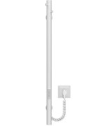 Электрический полотенцесушитель Deffi Chloe 30x800 WD03 нержавеющая сталь белый C.MK.80.30.E.W.U.3