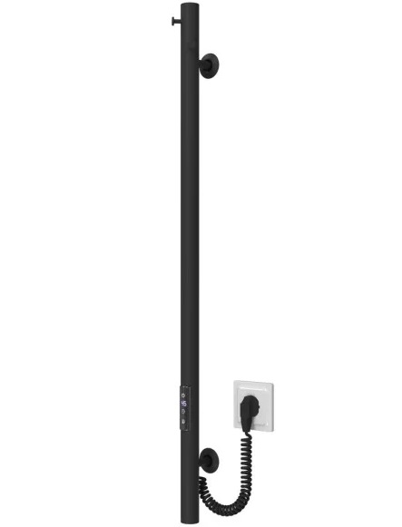 Электрический полотенцесушитель Deffi Chloe 30x900 JD03 нержавеющая сталь черный C.MK.90.30.E.B.U.1