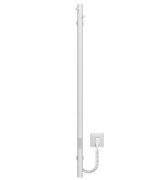 Электрический полотенцесушитель Deffi Chloe 30x1000 WD03 нержавеющая сталь белый C.MK.100.30.E.W.U.3