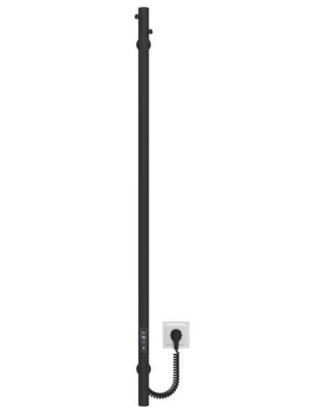 Электрический полотенцесушитель Deffi Chloe 30x1200 JD03 нержавеющая сталь черный C.MK.120.30.E.B.U.1