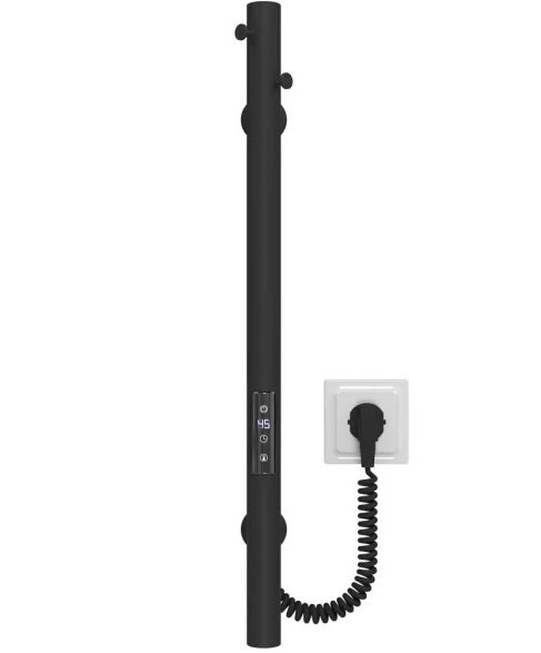 Електрична сушарка для рушників Deffi Chloe 30x600 JD03 нержавіюча сталь чорний C.MK.60.30.E.B.U.1