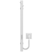 Электрический полотенцесушитель Deffi Chloe 30x700 WD03 нержавеющая сталь белый C.MK.70.30.E.W.U.3