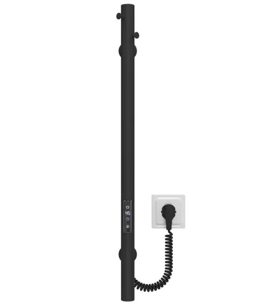 Электрический полотенцесушитель Deffi Chloe 30x700 JD03 нержавеющая сталь черный C.MK.70.30.E.B.U.1