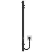 Электрический полотенцесушитель Deffi Chloe 30x800 JD03 нержавеющая сталь черный C.MK.80.30.E.B.U.1