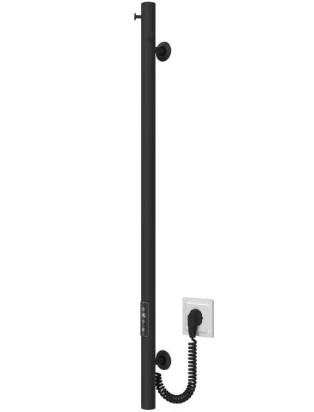 Электрический полотенцесушитель Deffi Chloe 30x900 JD03 нержавеющая сталь черный C.MK.90.30.E.B.U.1