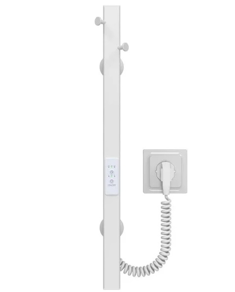 Электрический полотенцесушитель Deffi Holly 30x500 JD04 нержавеющая сталь белый C.MB.50.30.E.W.U.2