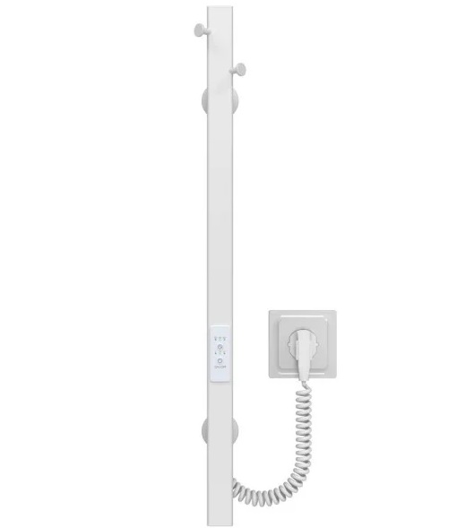 Электрический полотенцесушитель Deffi Holly 30x600 JD04 нержавеющая сталь белый C.MB.60.30.E.W.U.2