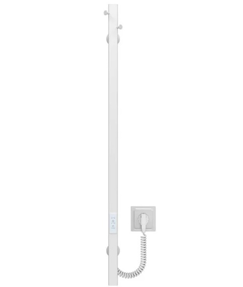 Электрический полотенцесушитель Deffi Holly 30x900 WD04 нержавеющая сталь белый C.MB.90.30.E.W.U.4