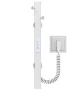 Електрична сушарка для рушників Deffi Holly 30x400 JD04 нержавіюча сталь білий C.MB.40.30.E.W.U.2