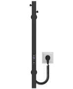 Електрична сушарка для рушників Deffi Holly 30x600 JD04 нержавіюча сталь чорний C.MB.60.30.E.B.U.2