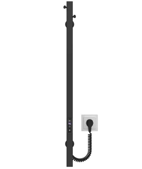 Электрический полотенцесушитель Deffi Holly 30x800 JD04 нержавеющая сталь черный C.MB.80.30.E.B.U.2