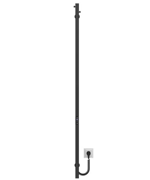 Электрический полотенцесушитель Deffi Holly 30x1500 JD04 нержавеющая сталь черный C.MB.150.30.E.B.U.2