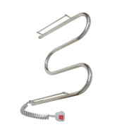 Электрический полотенцесушитель Deffi Змейка с полкой 500х500 левое подключение хром C.ZP.50.50.E.C.L.5