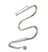 Электрический полотенцесушитель Deffi Змейка с полкой 500х500 левое подключение хром C.ZP.50.50.E.C.L.5