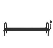 Полка для обуви электрическая Deffi 250x850 правое подключение черный C.PV.25.85.E.B.R.5