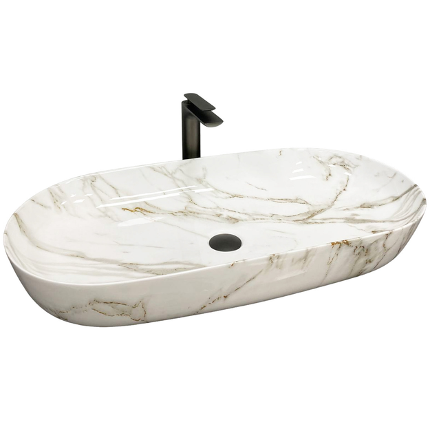 Раковина для ванної кімнати VBI Andria 80,5x41 см кераміка мрамор VBI-011702