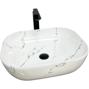 Раковина для ванной VBI BERGAMO MARMO GLOSSY 50,5x39 см керамика мрамор VBI-012501