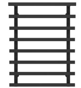 Полотенцесушитель водяной Deffi Breeze П8 400x800 нижнее подключение черный A.BZ.80.40.8.B.A
