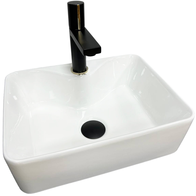 Раковина для ванної кімнати VBI Forli 40,5x31 см кераміка білий VBI-011101