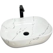 Раковина для ванної кімнати VBI BERGAMO MARMO GLOSSY 50,5x39 см кераміка мармур VBI-012501